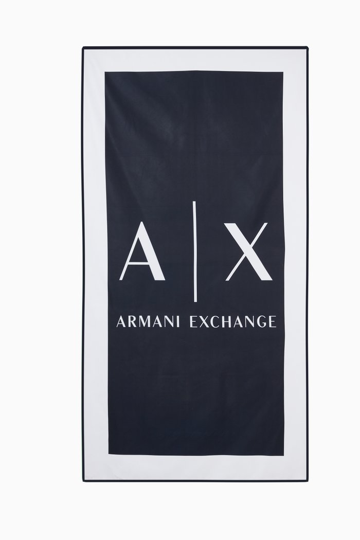

AX Logo Towel, Blue