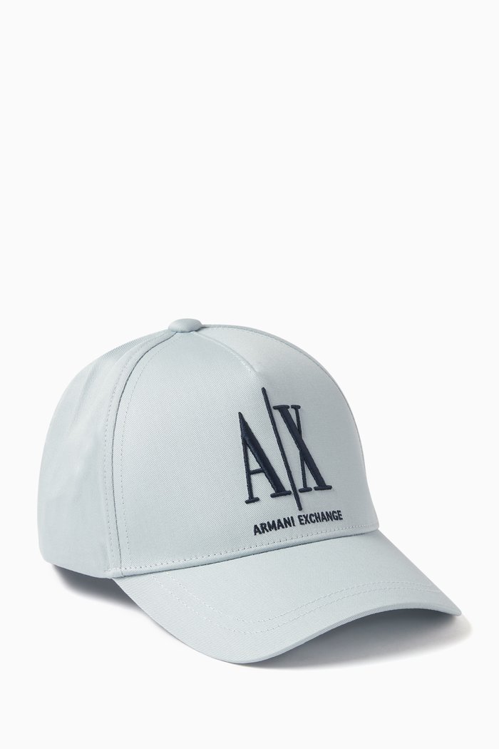 

Icon AX Logo Baseball Cap in Cotton Twill, Blue