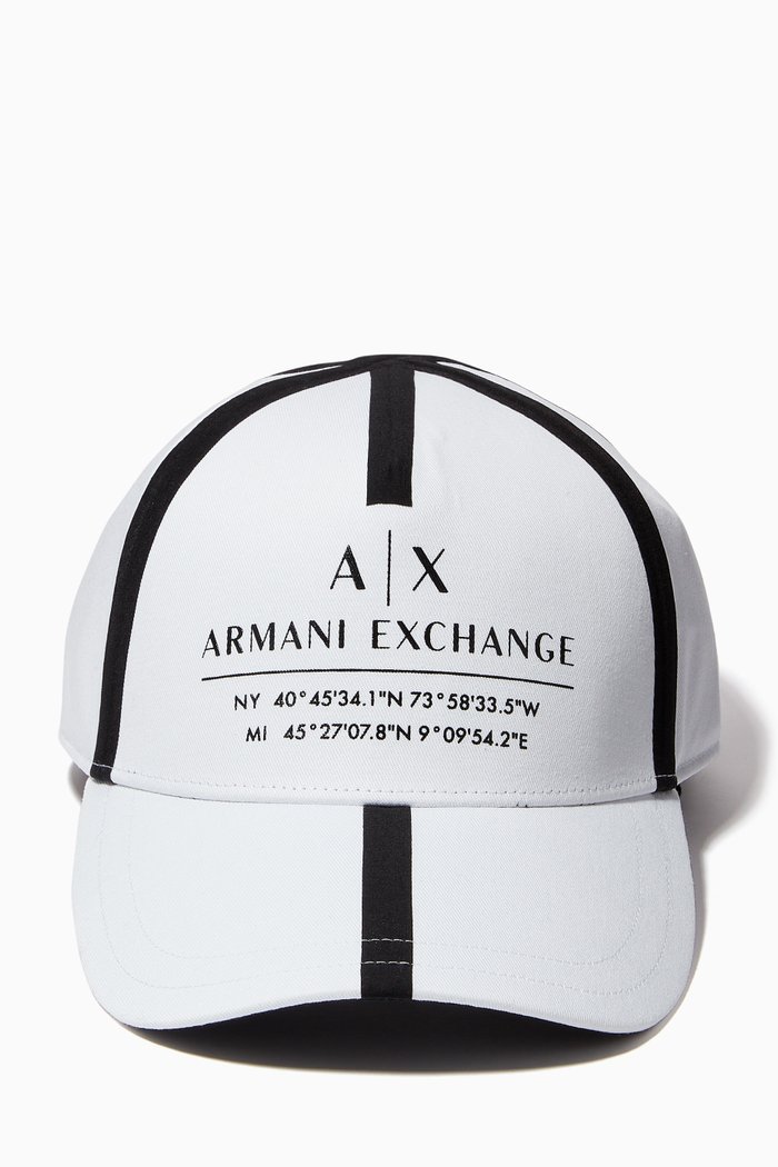 

Logo Tape Cap in Twill, White