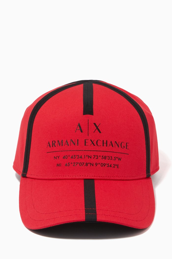 

Logo Tape Cap in Twill, Red