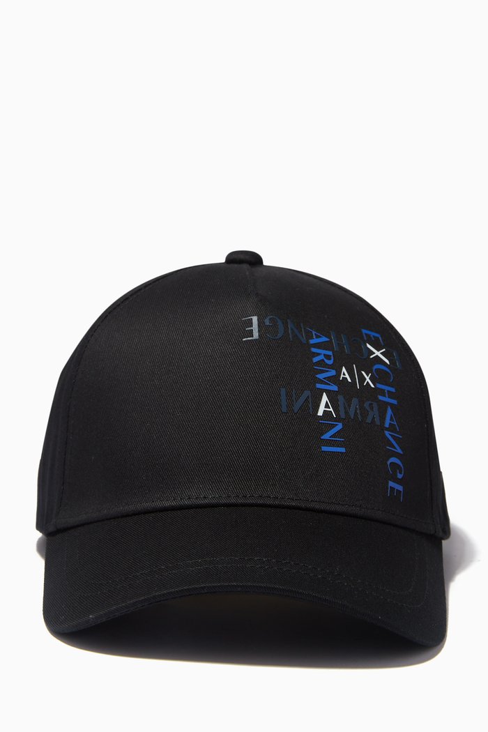 

Logo Cap in Gabardine, Black