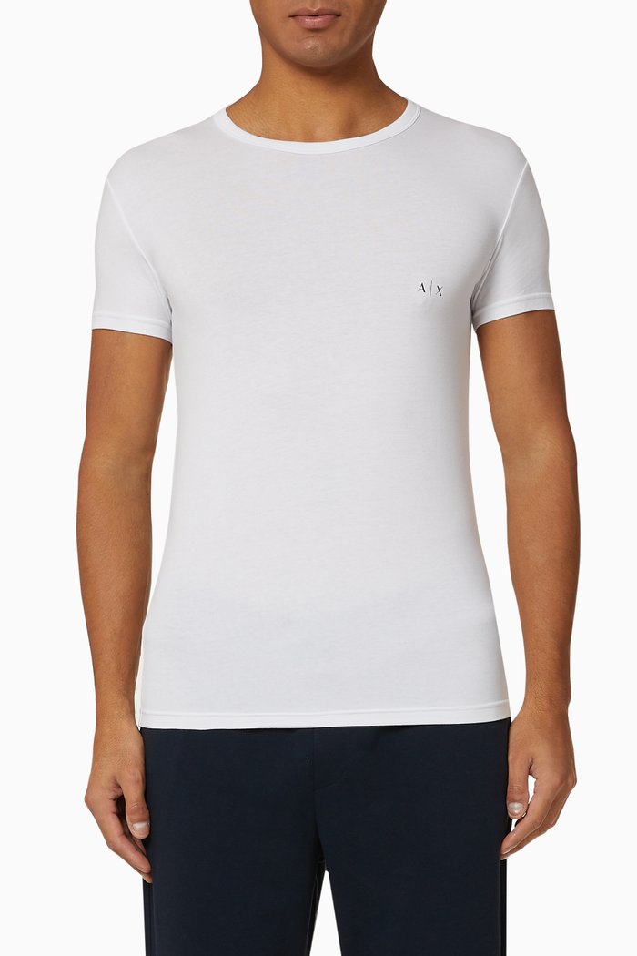 

Logo Cotton T-shirt, Set of 2, White