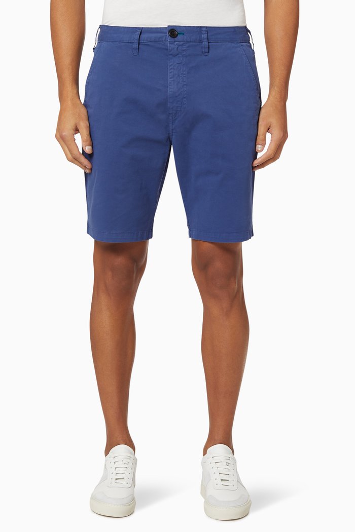 

Stretch Cotton Shorts, Blue