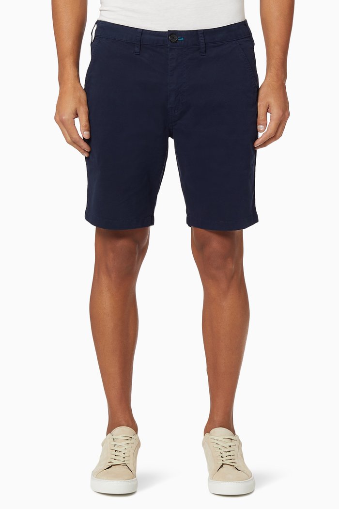

Stretch Cotton Shorts, Blue