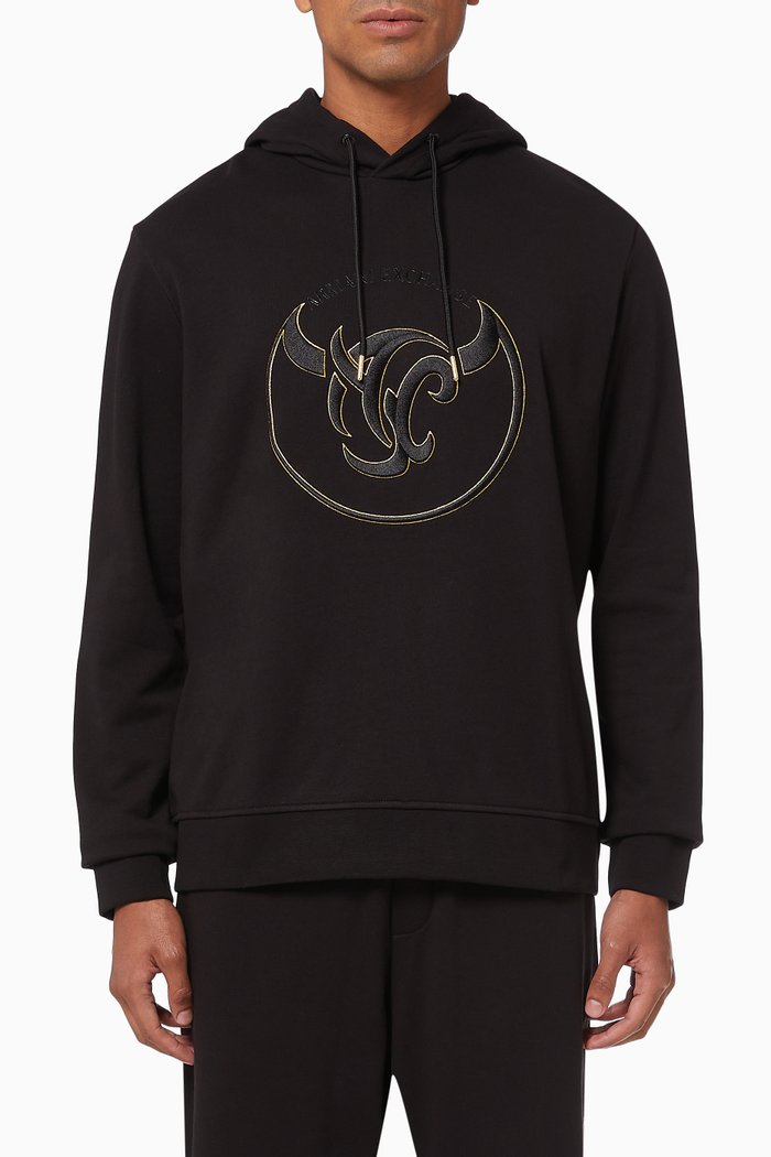 

Chinese New Year Cotton Hoodie, Black