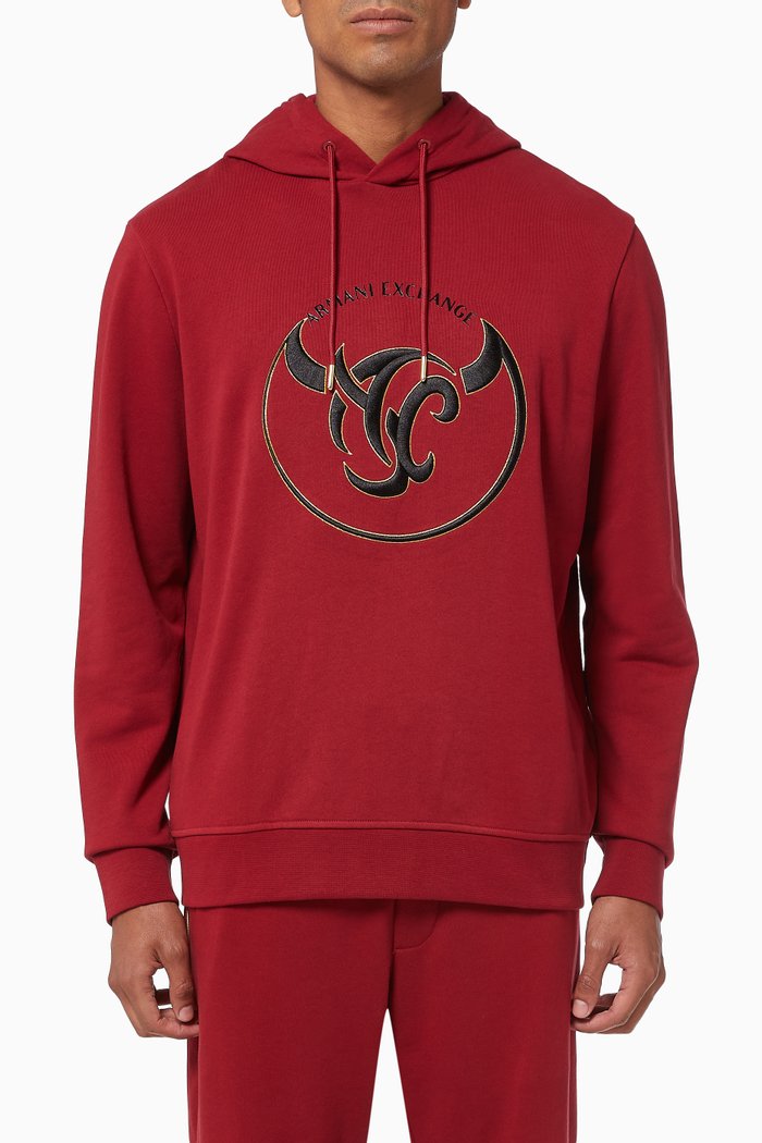 

Chinese New Year Cotton Hoodie, Red