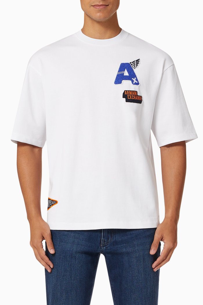 

Arcade Hero Oversized Jersey T-shirt, White