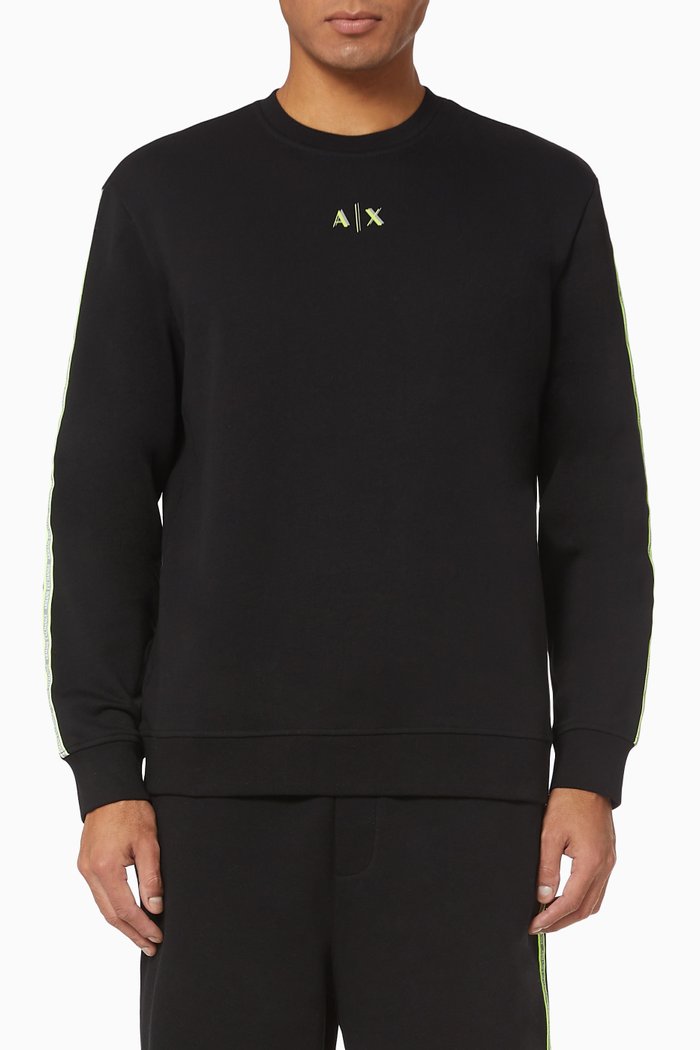 Neon Logo Sweatshirt, Black