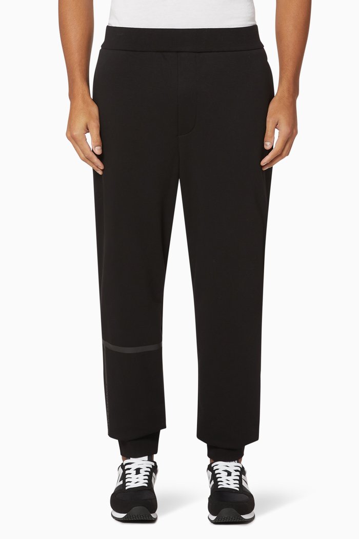 

Logo Tape French Terry Jogging Pants, Black