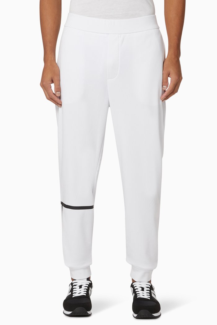 

Logo Tape French Terry Jogging Pants, White