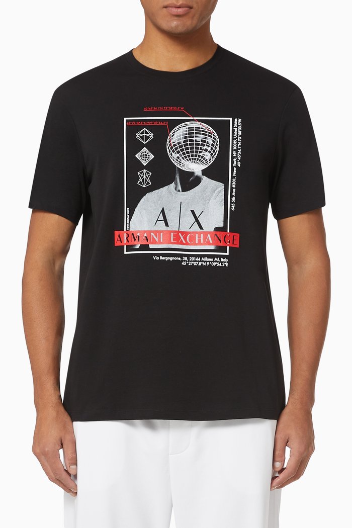 Globe Guy Logo T-shirt, Black