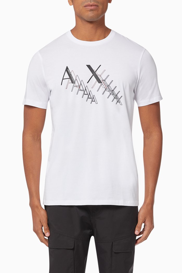 

Exploded Logo Jersey T-shirt, White