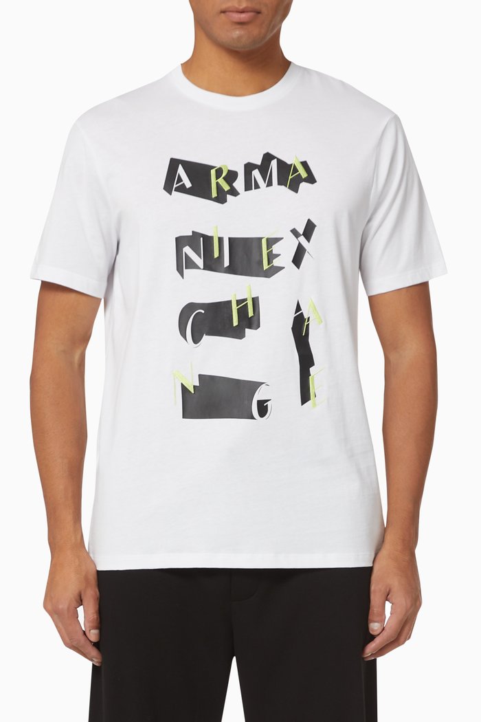 

Wavy Neon Logo T-shirt, White