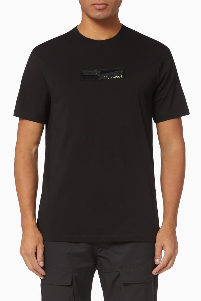 

Neon Velcro Logo T-shirt, Black
