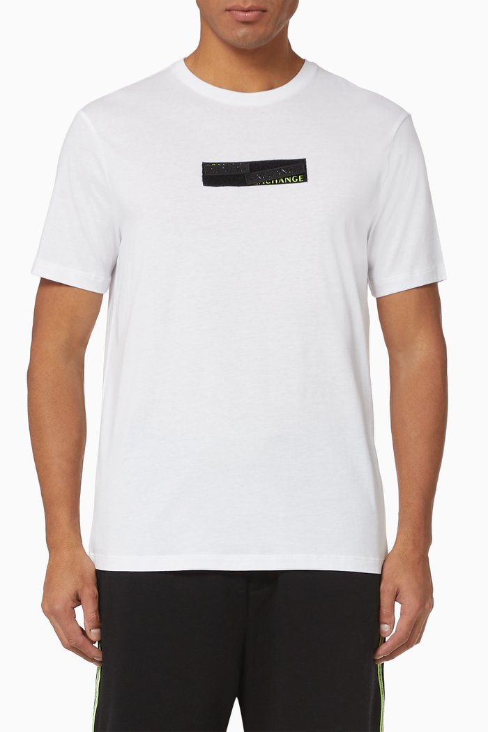 

Neon Velcro Logo T-shirt, White