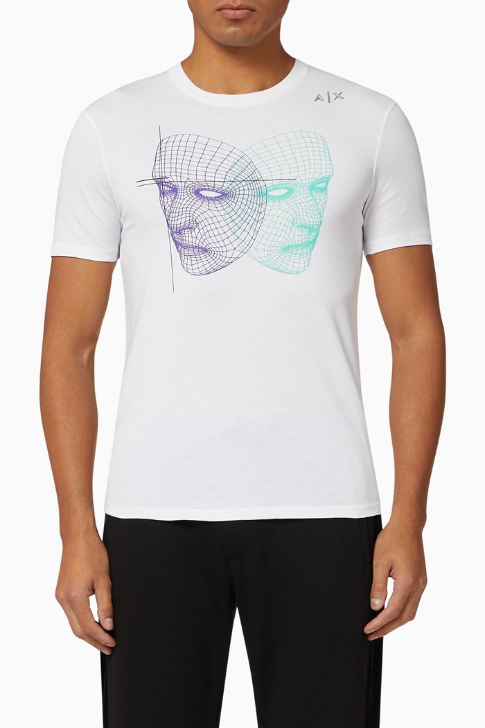

Faces Cotton T-shirt, White
