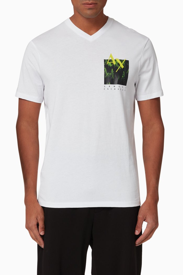 

Neon Logo Cotton T-shirt, White