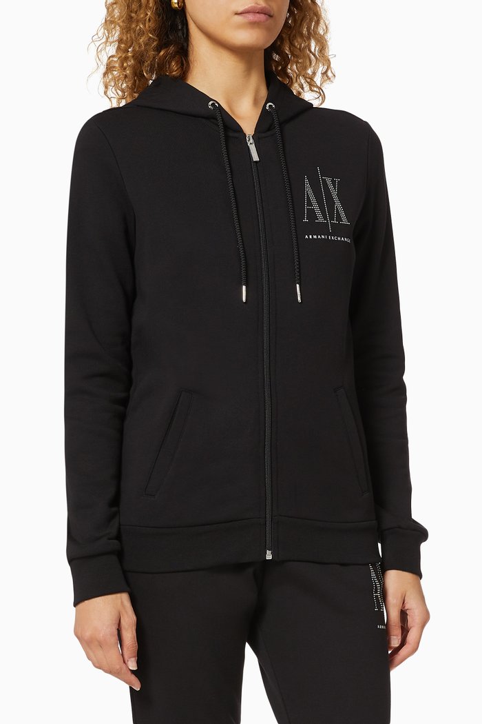 

Icon AX Logo Hoodie, Black