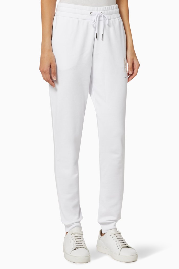 

Icon Logo Cotton Jogging Pants, White