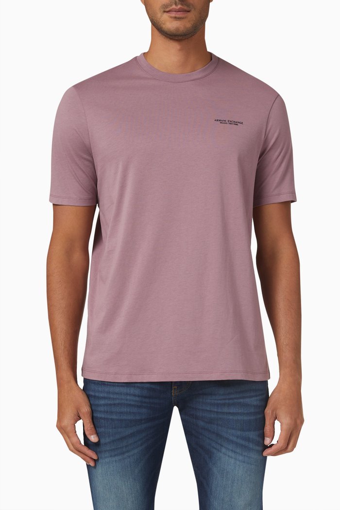 

Logo Jersey T-shirt in Cotton, Purple