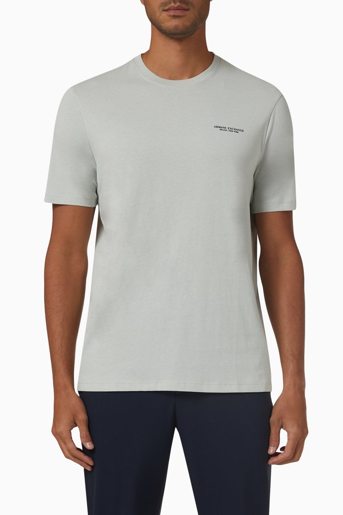 

Logo Jersey T-shirt in Cotton, Grey