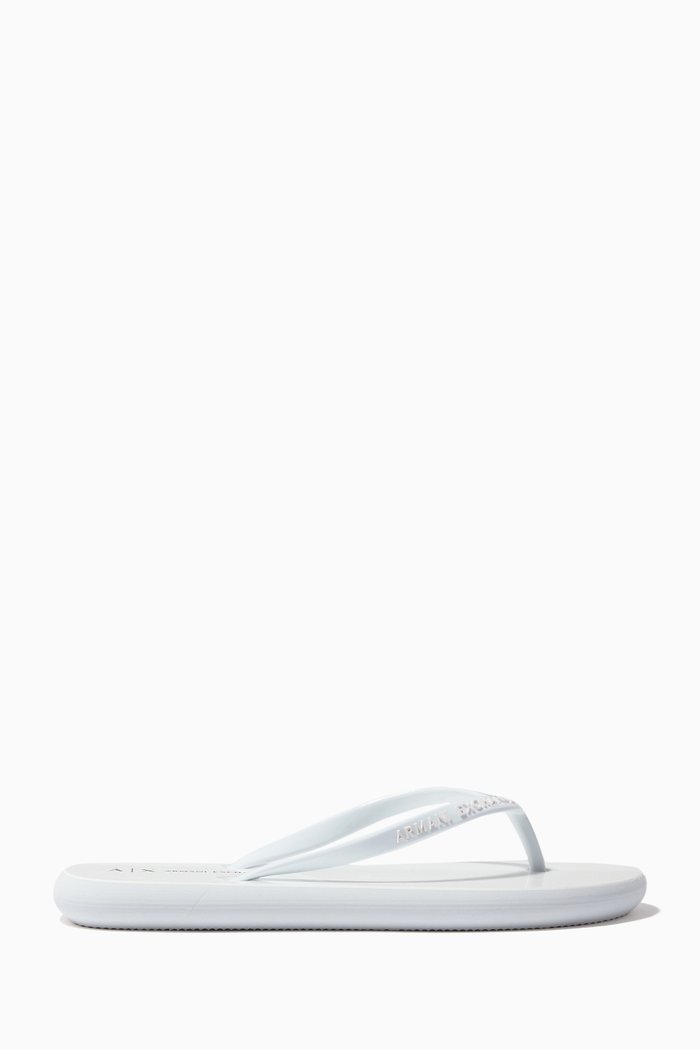 

Logo Flip Flops, White
