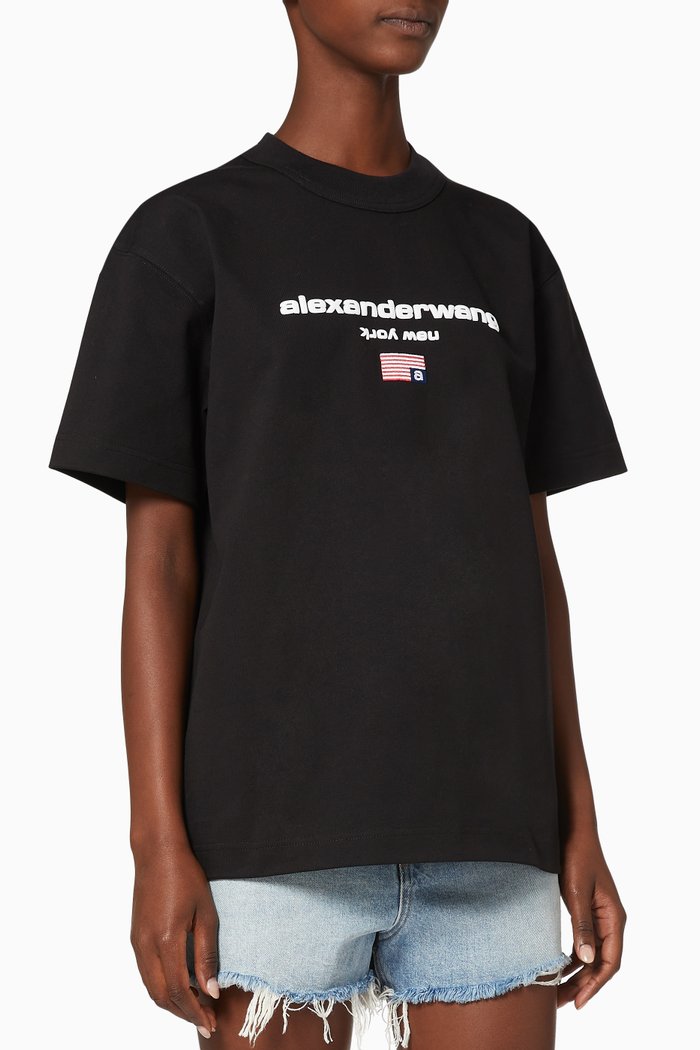 

Logo Graphic Cotton T-shirt, Black