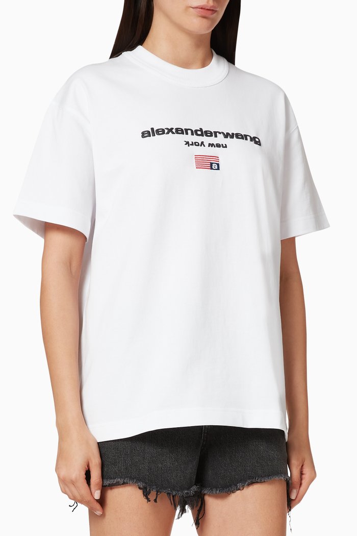 

Logo Graphic Cotton T-shirt, White