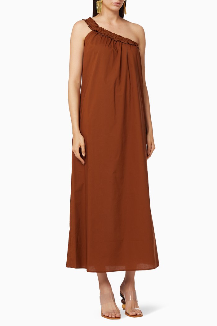 

Donatella Cotton Dress, Brown