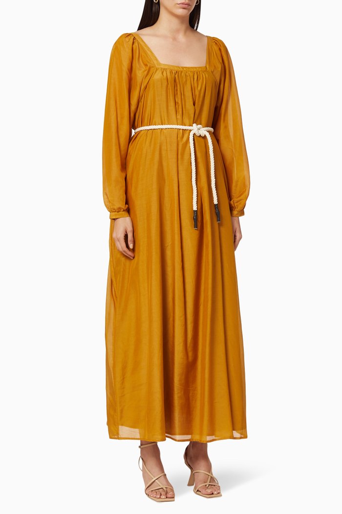 

Paloma Silk Dress, Yellow
