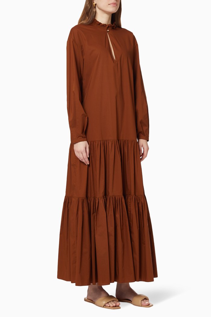 

Carlotta Cotton Dress, Brown