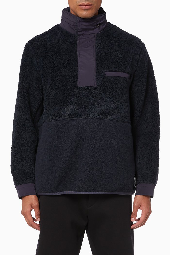 

Collins Sherpa Zip Hoodie, Blue