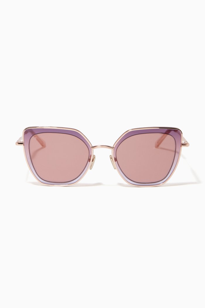 The Bright Sunglasses in Acetate, Pink