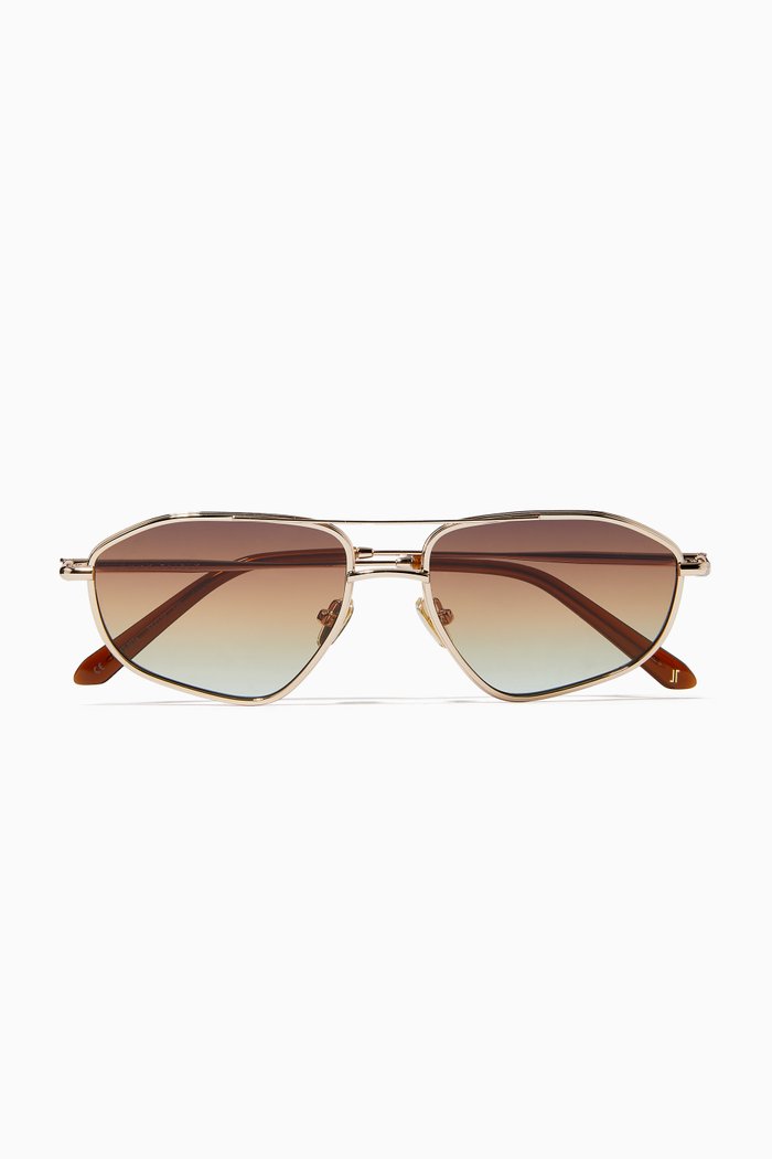 The Alpha Sunglasses in Acetate, Brown