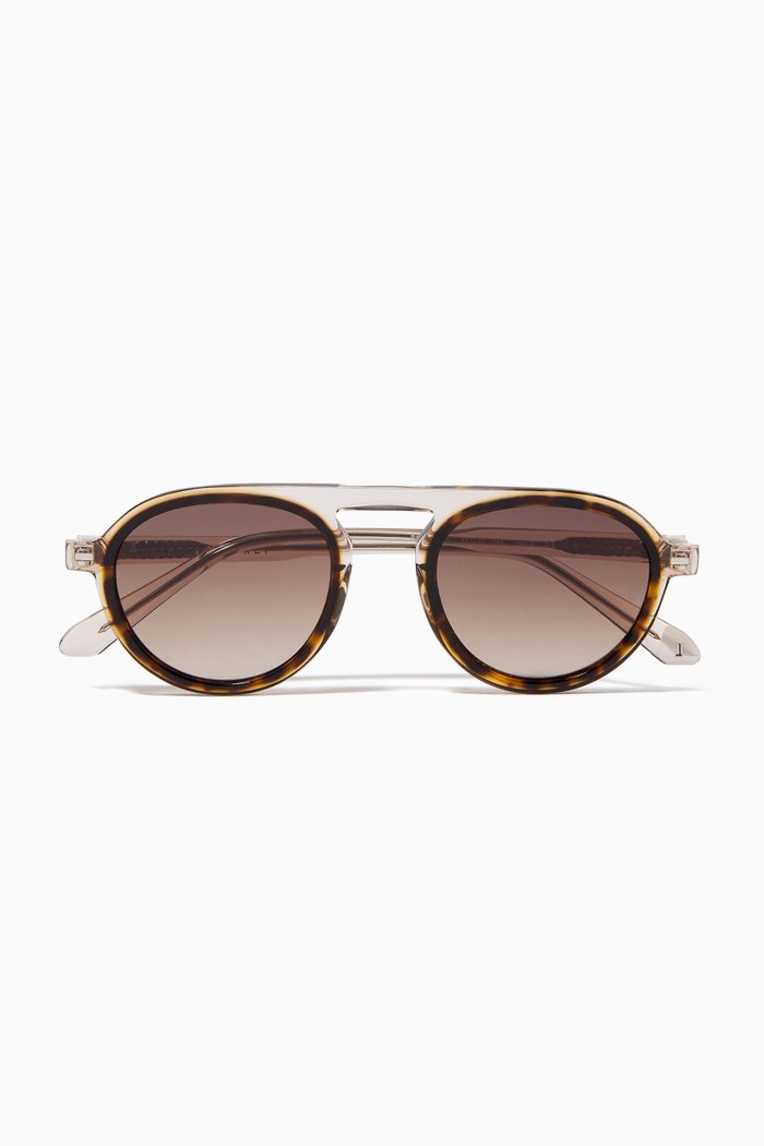 

The Ranch L Sunglasses in Acetate, Black
