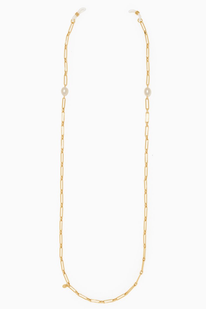 

The Newport Eyeglasses Chain in Metal, Gold