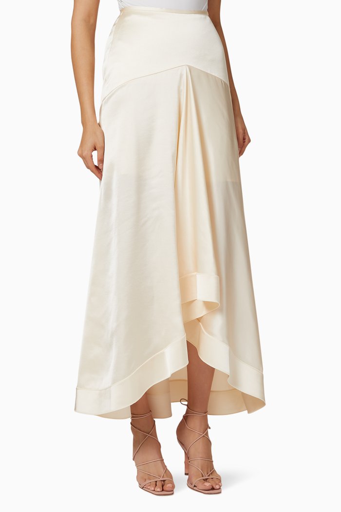 

Irwin Draped Skirt, White