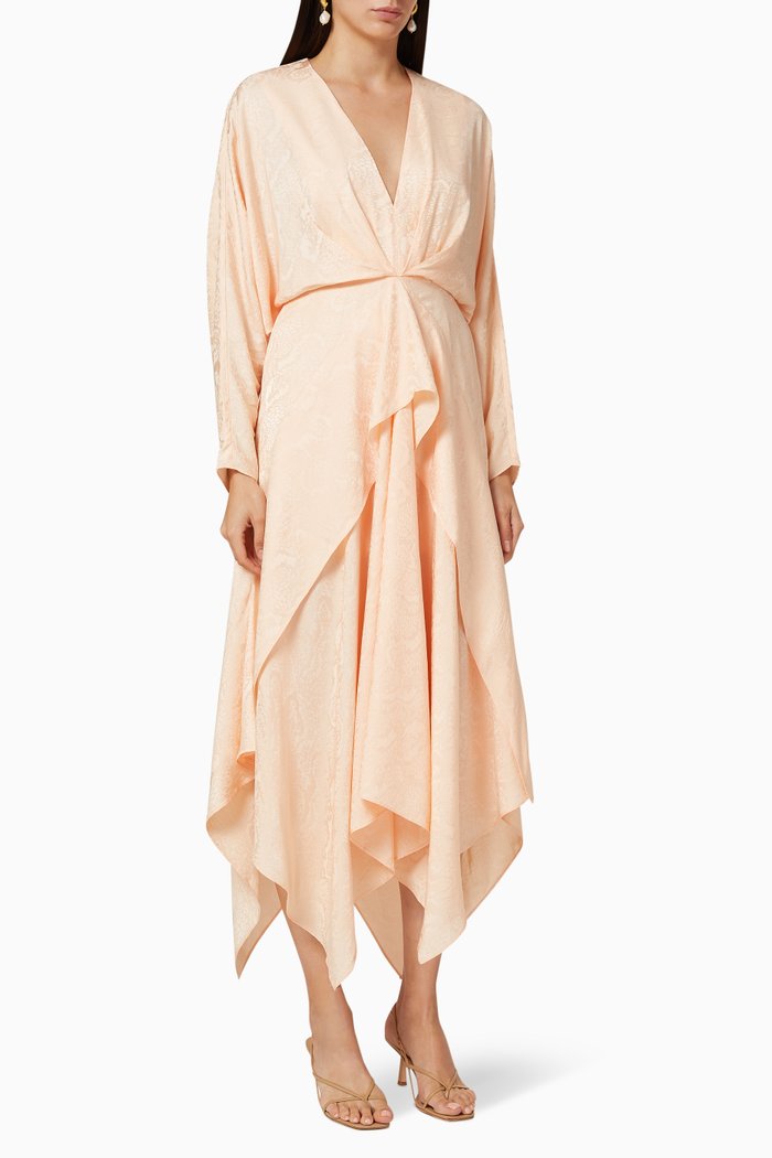 

Stanley Draped Dress, Orange