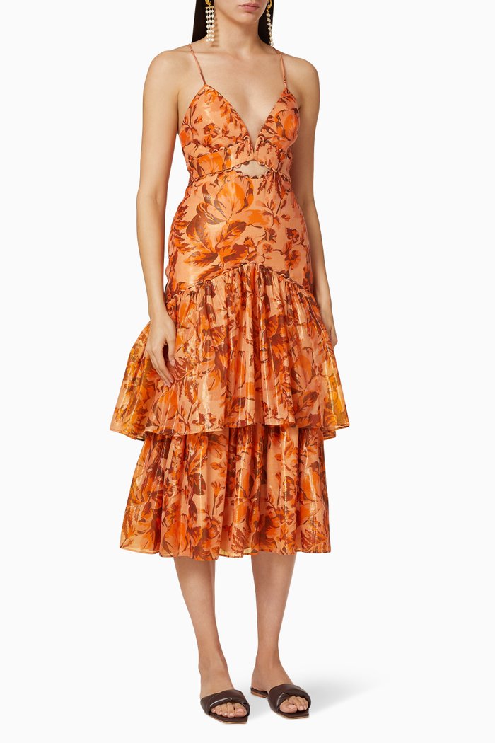 

Chance Floral Dress, Orange