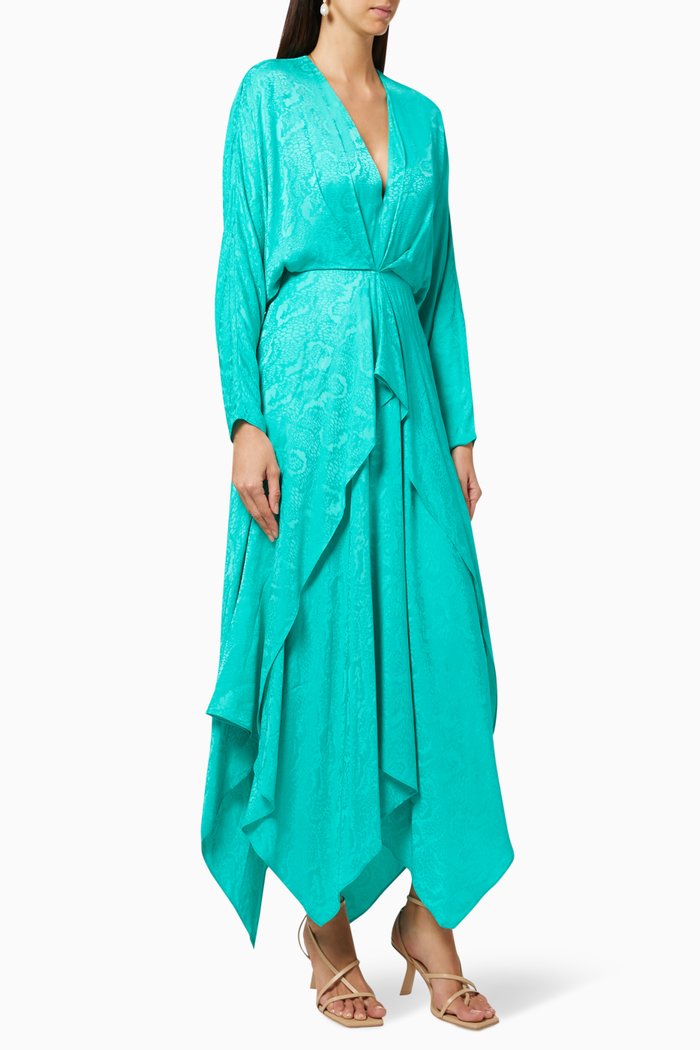 

Stanley Draped Dress, Green