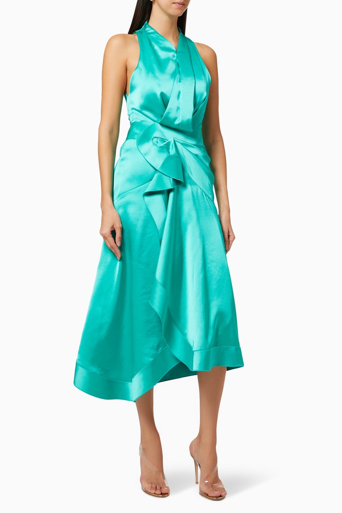

Millbank Asymmetrical Dress, Green