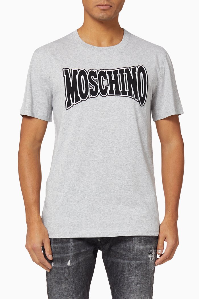 

College Logo Jersey T-shirt, Grey