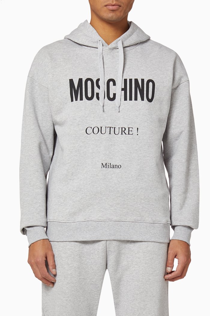 

Couture Logo Cotton Sweatshirt, Grey