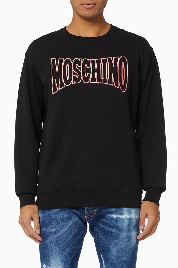 

College Logo Sweatshirt, Black