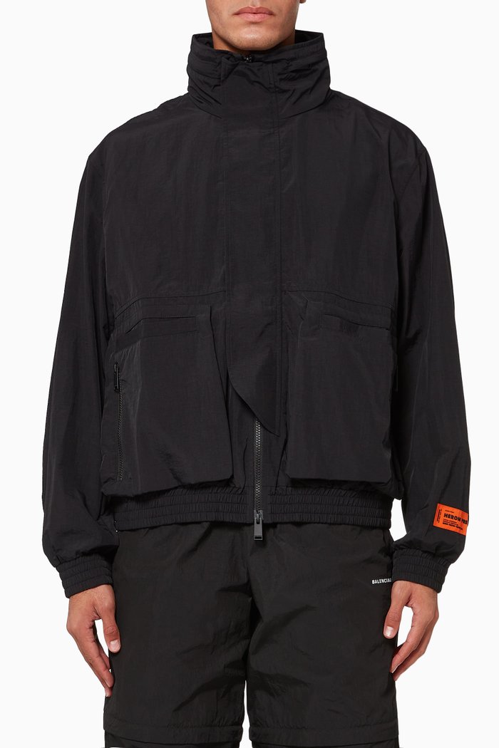 

CTNMB Parachute Windbreaker Jacket, Black