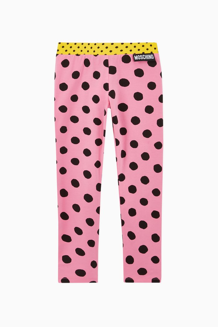 

Polka Dot Leggings, Pink