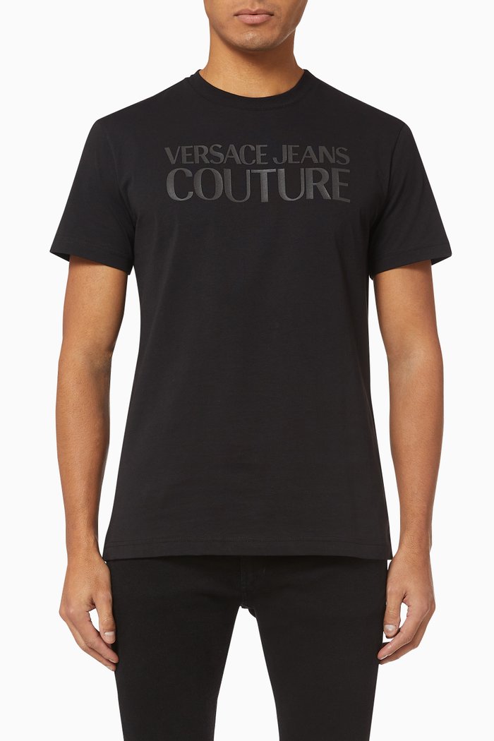 

Logo Print Cotton T-Shirt, Black