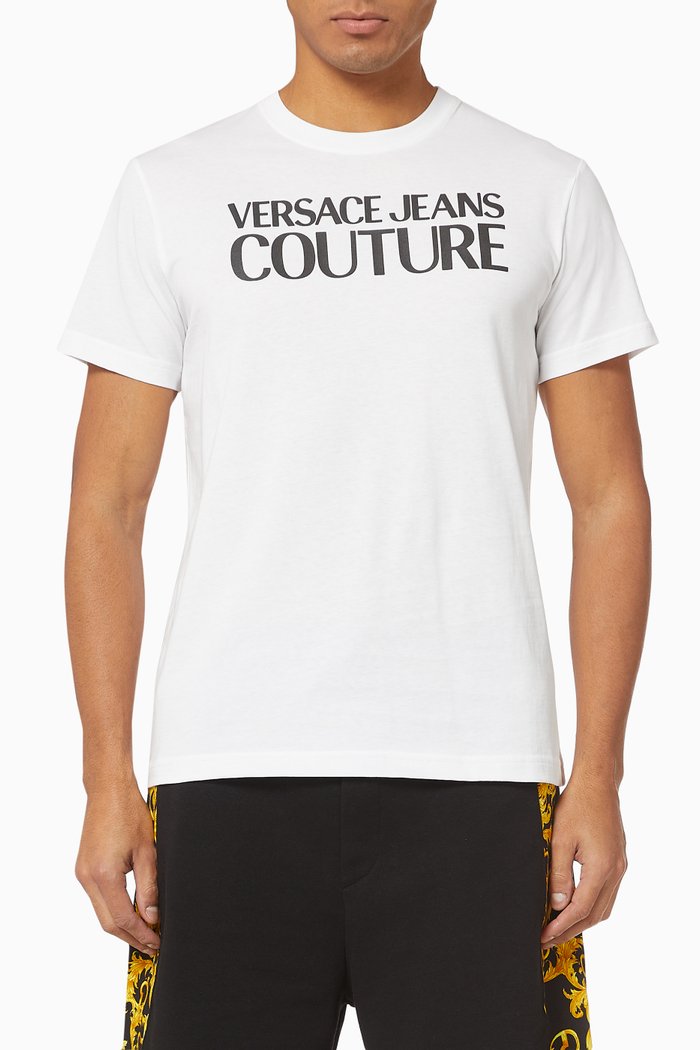 

Logo Print Cotton T-Shirt, White