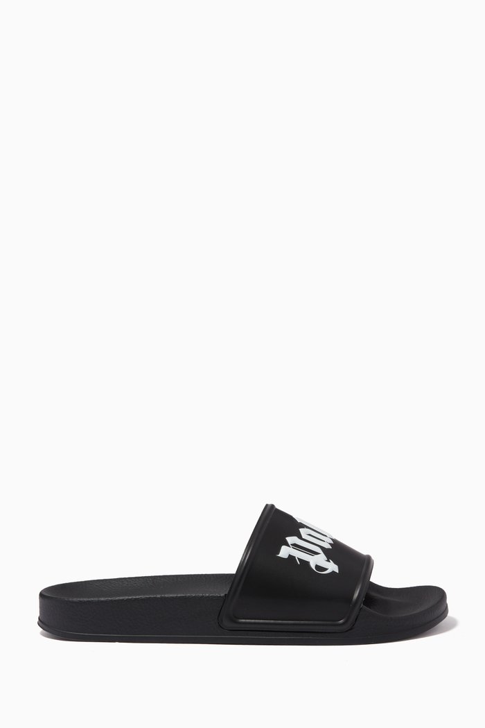 

Logo Slides in PU, Black