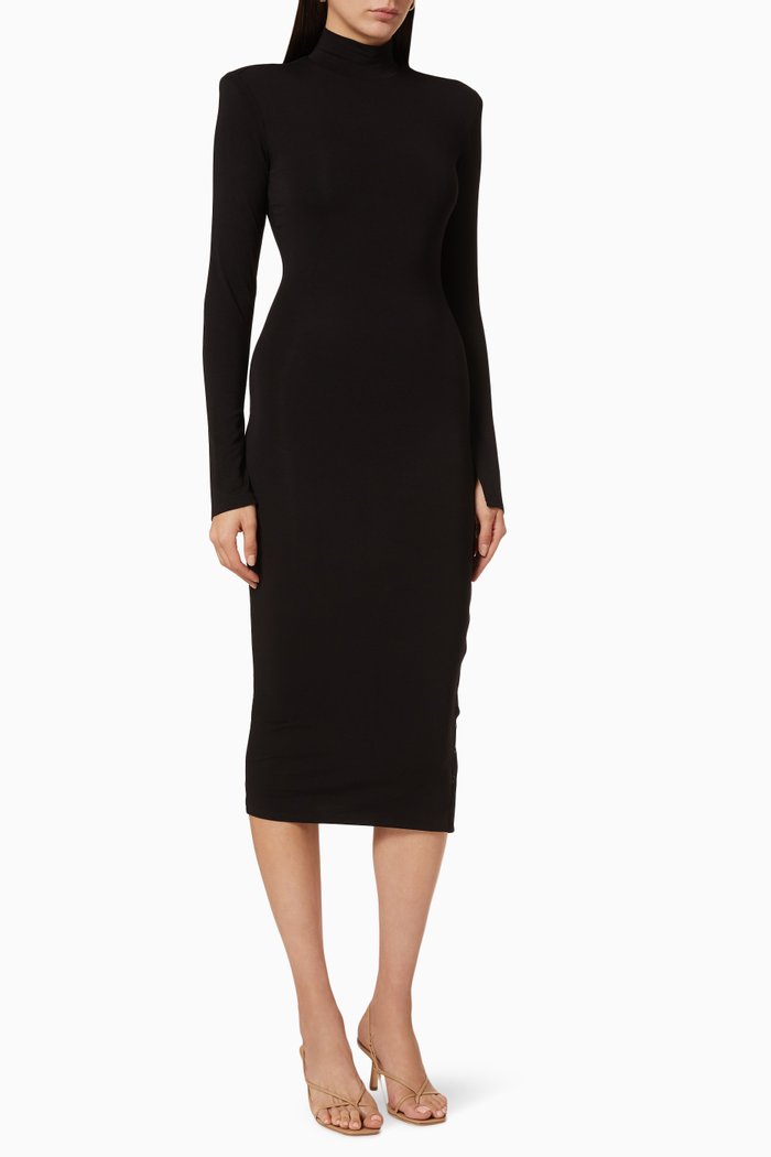 

Strut Midi Dress, Black